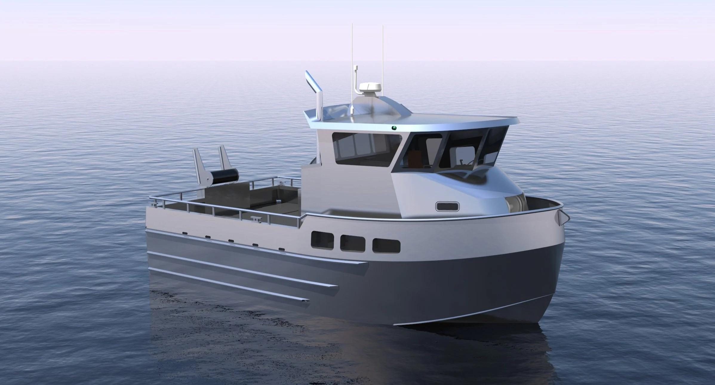 32' x 16' Aluminum Bristol Bay Gillnetter — Coastwise Marine